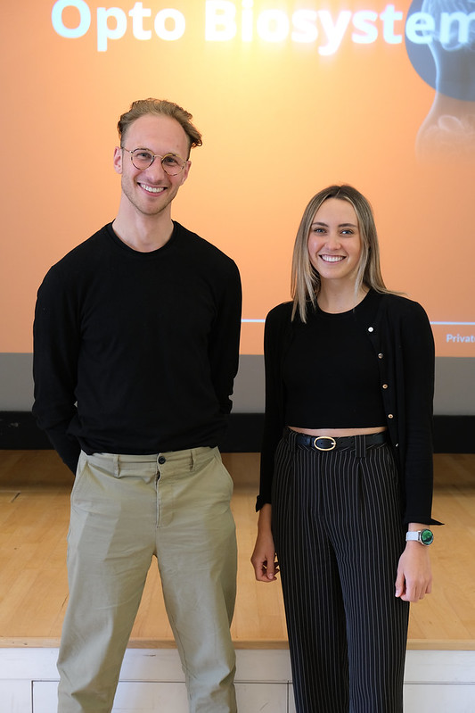 Ben Woodington and Elise Jenkins. Copyright: Wolfson College