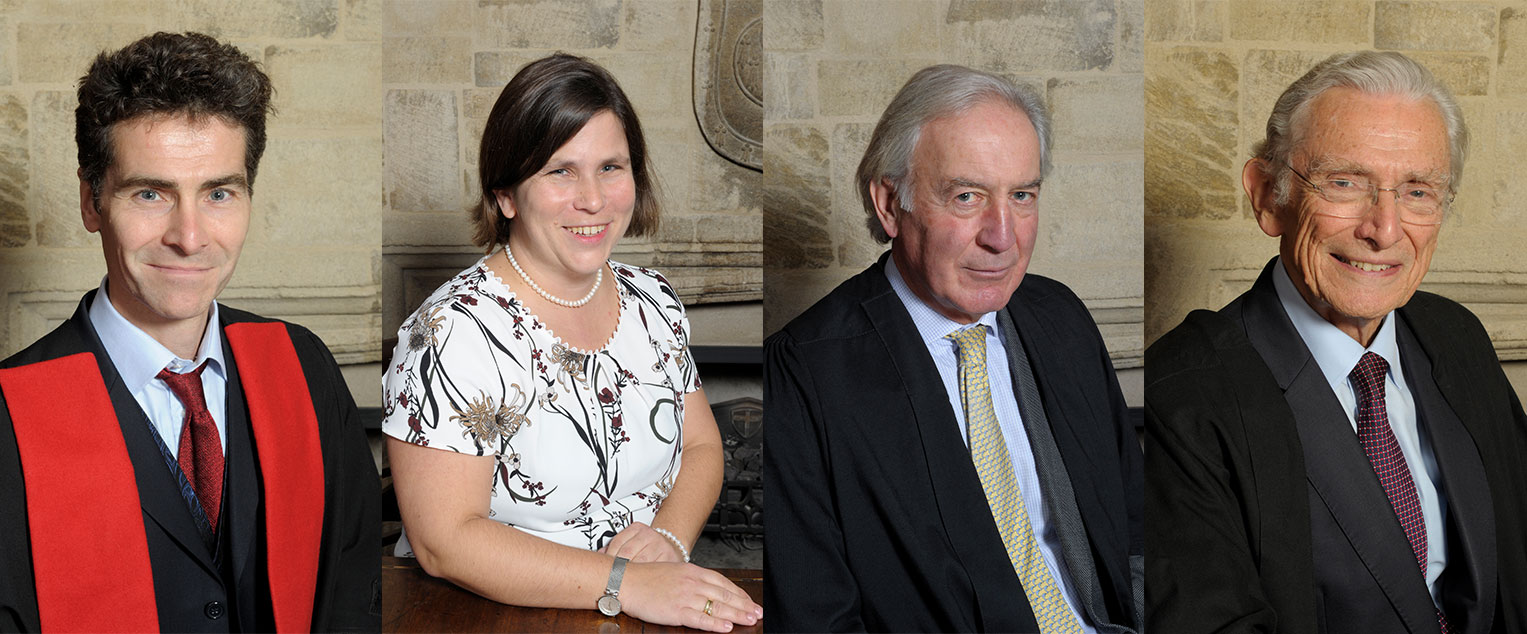 Dr Marcus Tomalin, Professor Ruth Schilling, The Rt Hon Lord (Angus) Glennie and The Rt Hon The Lord (Norman) Fowler