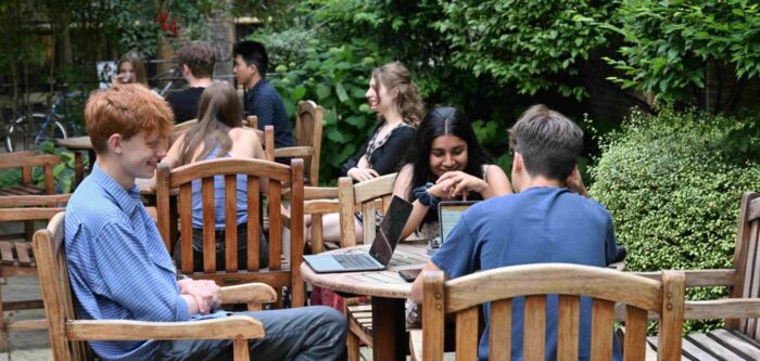 Students in North Court