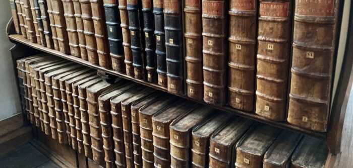 Shelf of books in Old Library