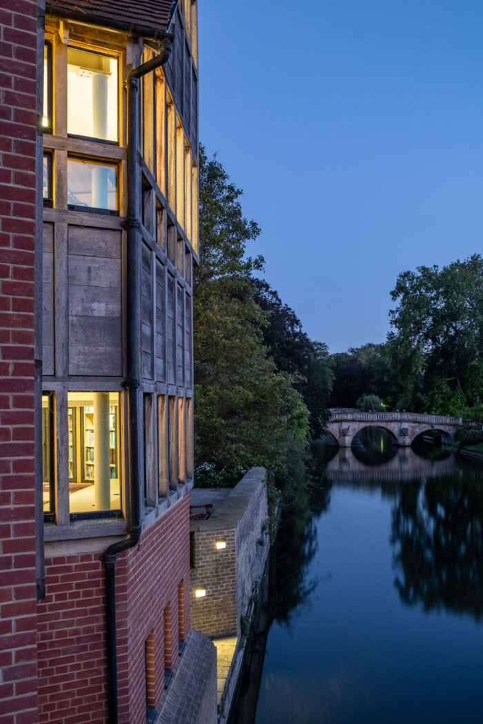 Jerwood Library at night by David Valinsky