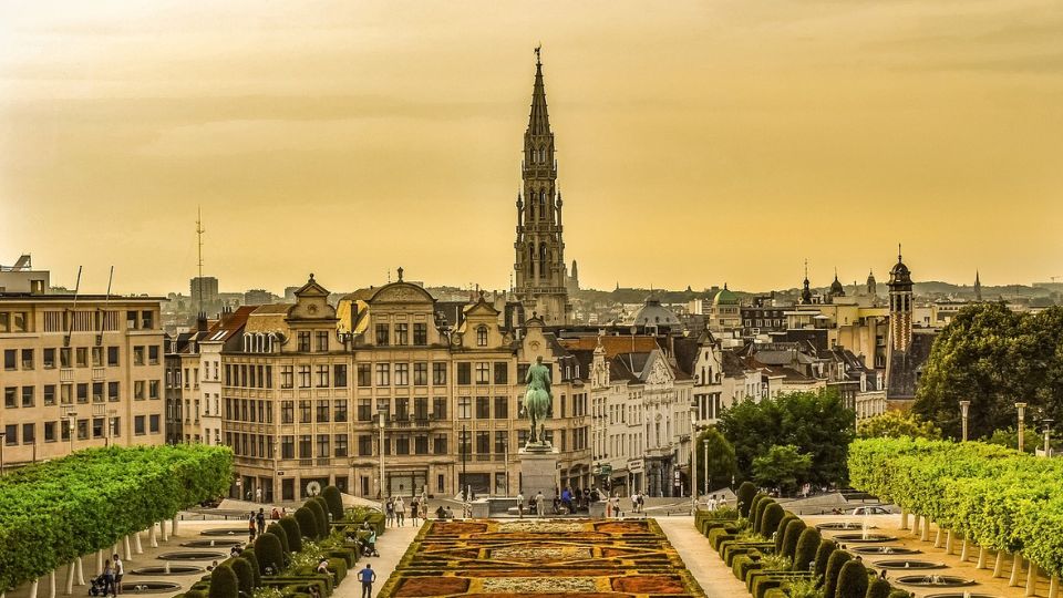 View over the Mont des Arts