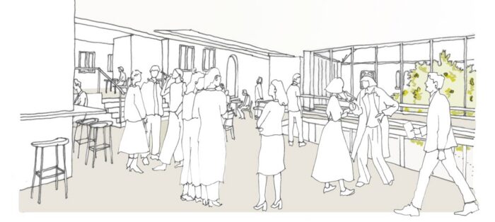 First floor foyer sketch view_1