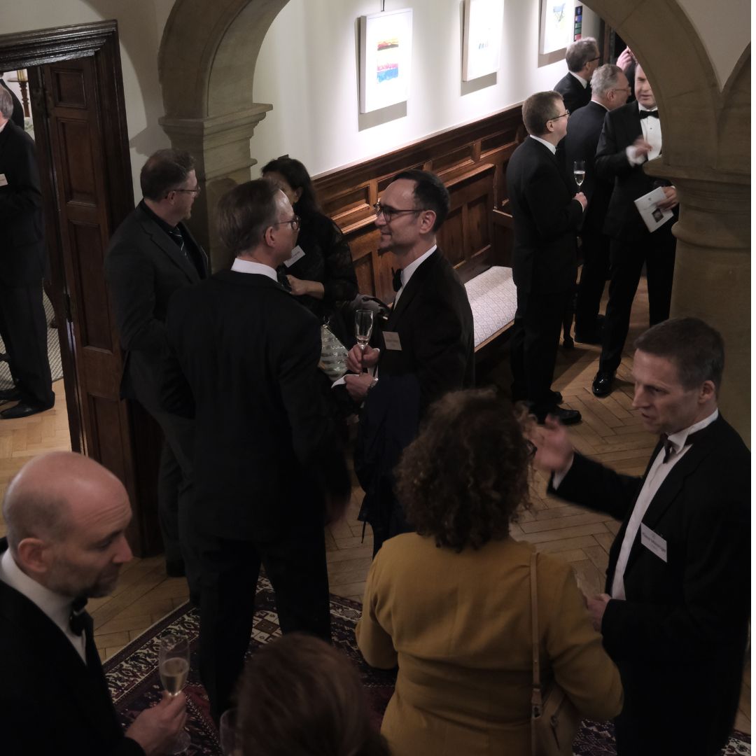 Alumni at the drinks reception in the Master's Lodge; the THA Dinner on 27 September 2025.